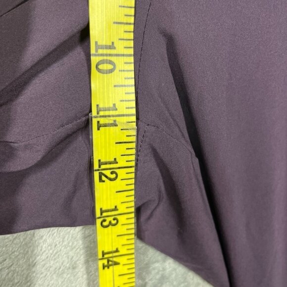 Athleta Chelsea Cargo Lined Pant Womens 10 Tall Purple Gray Pockets - Picture 7 of 9